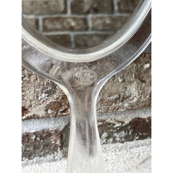 Bath Vintage Fuller Brush Co Lucite Clear Acrylic Twosided Beveled